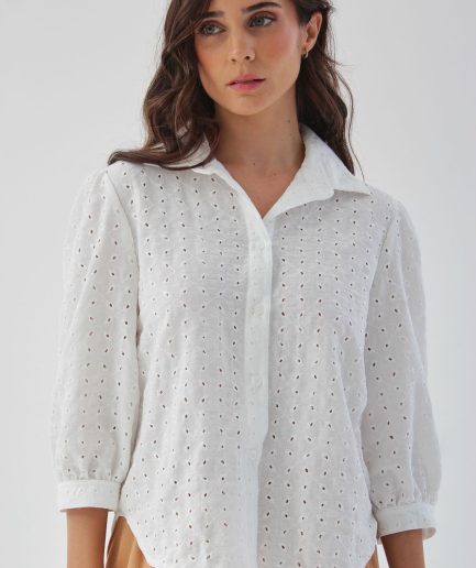 Camisa Broderie